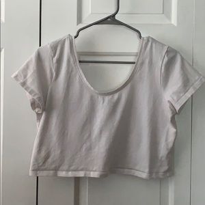 White crop top